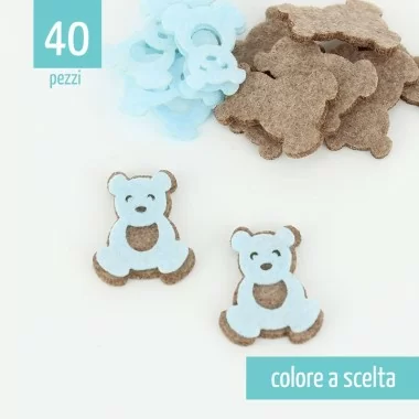 Kit Save 40 Bears In Felt And Pannolenci