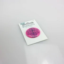 1 DAMASTKNOPF - FUCHSIA