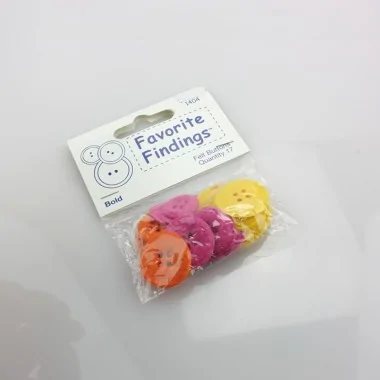 17 FELT BUTTONS - BOLD