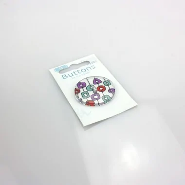 1 DECORATIVE BUTTON - SHAPES