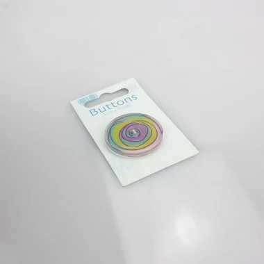 1 DECORATIVE BUTTON - OVALS