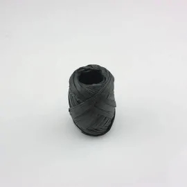 ÉCHEVEAU DE RAPHIA DE COULEUR NOIRE 5 mm x 10 mt