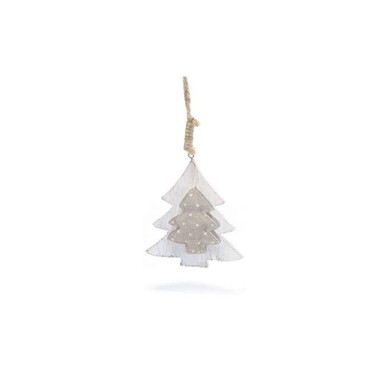 HANGING DECORATION IN PADDED FABRIC WITH KEY - TREE