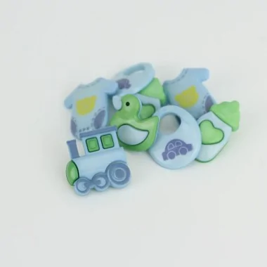 7 BIRTH BUTTONS - IT'S A BOY!