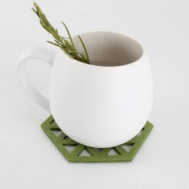2 Coasters In felt Model 10 - Customizable 2
