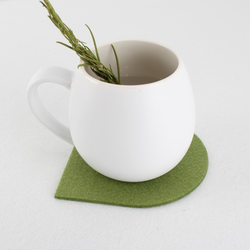 2 Sottobicchieri in feltro modello 12 - personalizzabile|IDEEINFELTRO.COM