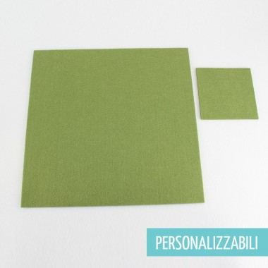 SET OF 2 PLACEMATS + 2 COASTERS IN FELT MOD 7 - CUSTOMIZABLE