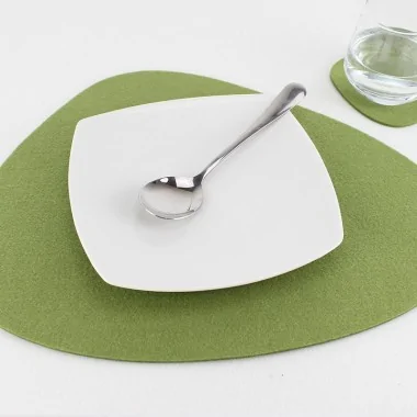 Set of 2 Placemats + 2 Coasters In felt Mod 8 - Customizable 2