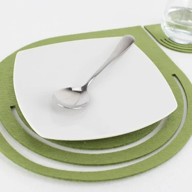 Set de 2 placemats + 2 roller-coastere în fetru mod 11 - personalizabil 2