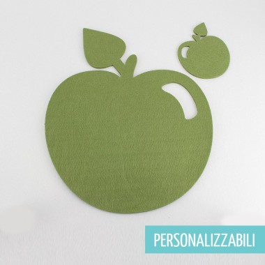 SET OF 2 PLACEMATS + 2 COASTERS IN FELT MOD 19 - CUSTOMIZABLE