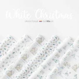 Bastelfilz oder Filzstoff White Christmas Mod.5 Panel
