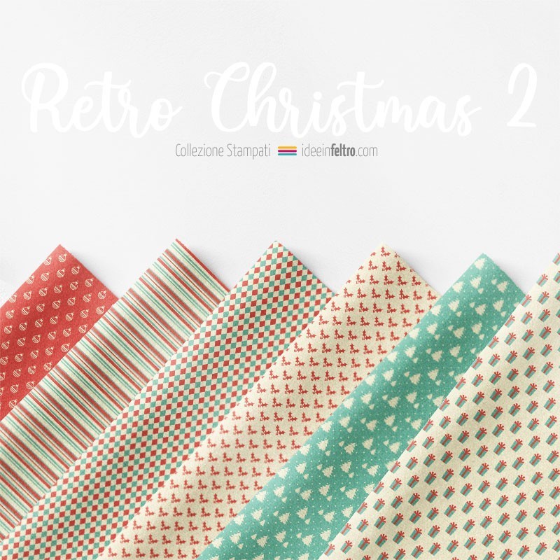 Panou în fetru sau fetru moale Retro Christmas II Mod.1