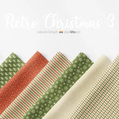 Panou retro Christmas III mod.2 fetru sau fetru moale 2