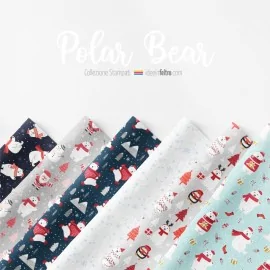 Pannello in feltro o pannolenci polar bear mod. 1 certificato EN 71-3|IDEEINFELTRO.COM