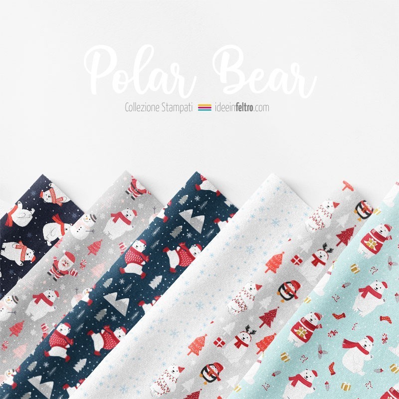 Polar Bear Mod.2 bastelfilz oder Filzstoff Panel