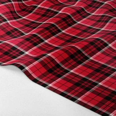 Panel in felt or pannolenci Red Plaid mod.1