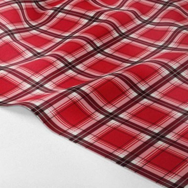 Panel in felt or pannolenci Red Plaid mod.3