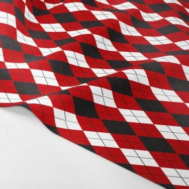 Paneel in vilt of dun vilt Red Plaid mod.4