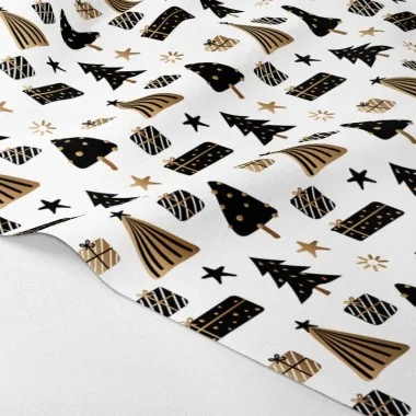 Scandinavian Christmas Black bastelfilz oder filzstoff Panel mod.5
