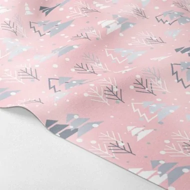 Panel in bastelfilz oder filzstoff Grey Pink Christmas mod.1