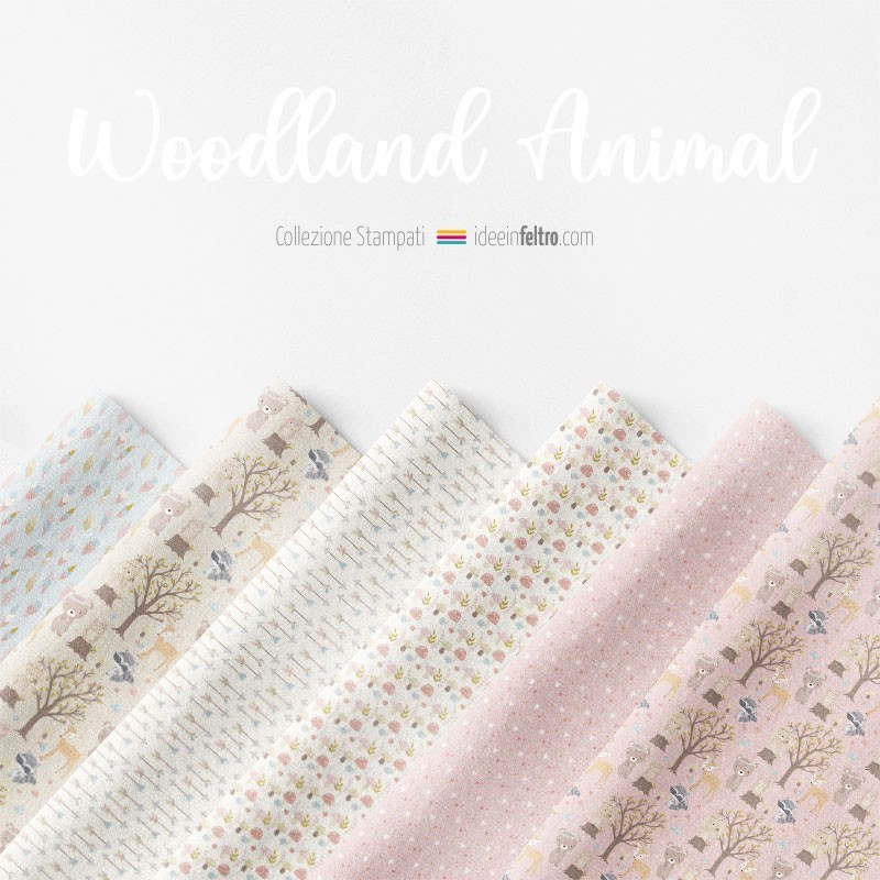Woodland Animal Mod.1 felt or soft felt panel