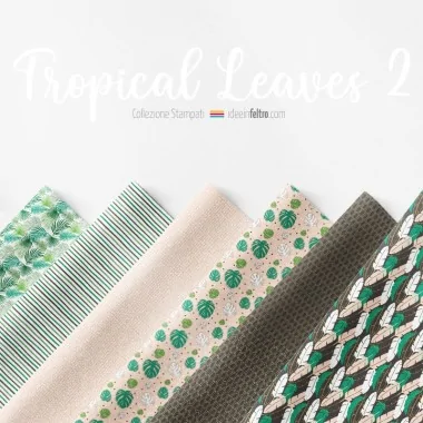 Tropical Leaves 2 felt or soft felt panel mod.1 2