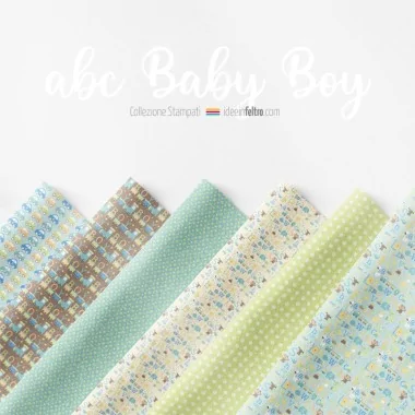 ABC Baby Boy mod.5 bastelfilz oder filzstoff Panel 2