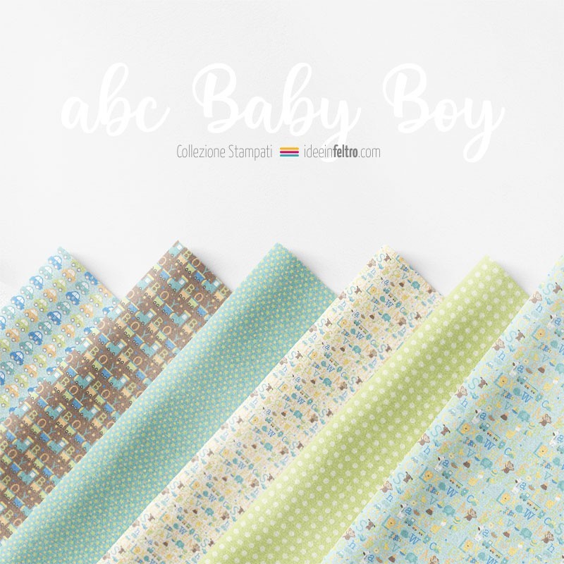 Vilt Paneel O Dun Vilt Abc Baby Boy Mod.1