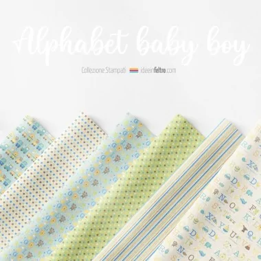 Alphabet Baby Boy mod.2 panneau feutrine ou tissu feutrine 2