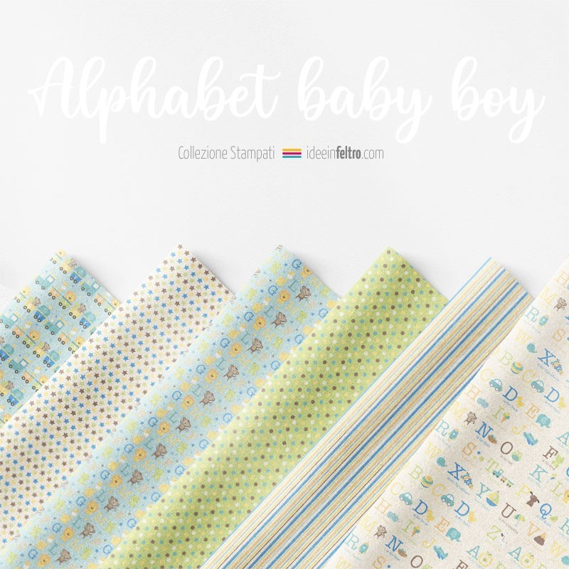 Alfabet Baby Boy Mod.3 Vilt of Dun Vilt paneel