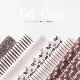Panel In felt or soft felt Felt Floral Mod.3 Certified EN 71-3|IDEEINFELTRO.COM