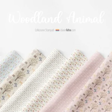 Woodland Animal felt or soft felt panel mod.5 2
