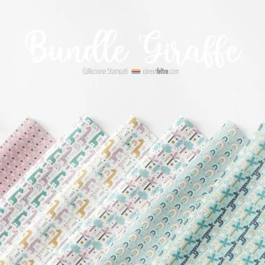 Panneau en feutrine ou tissu feutrine Giraffe Bundle mod.2 2