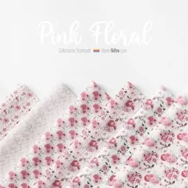 Panel Rosa Floral fieltro o tela de fieltro mod.2