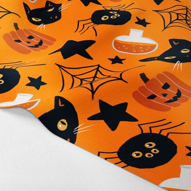 Oranje Halloween vilt of dun vilt paneel mod.4