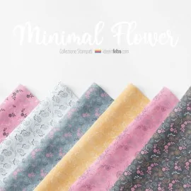 Minimal Flower Mod.2 felt or soft felt panel