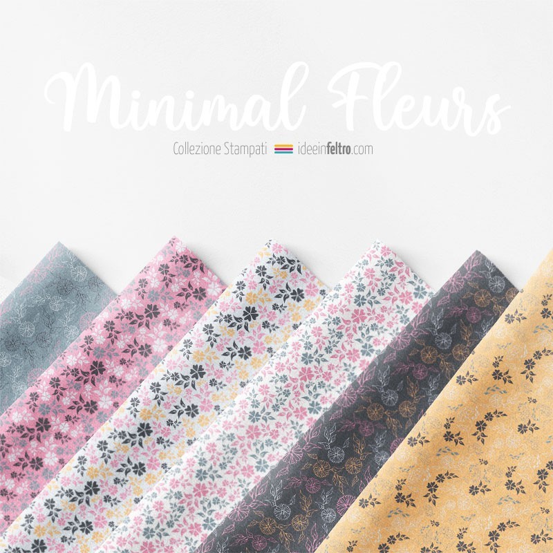 Minimal Fleurs Minimal Fleurs feutrine ou tissu feutrine Panneau Mod.5