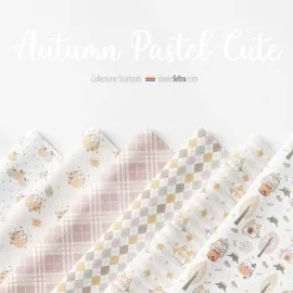 Fieltro o tela de fieltro Panel Autumn Pastel Cute Mod.4