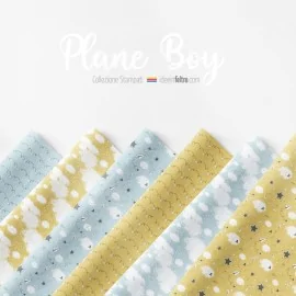 Panel In fieltro o tela de fieltro Plane Boy Mod.4 Certificado EN 71-3|IDEEINFELTRO.COM