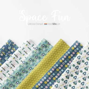 Paneel in vilt of dun vilt Space Fun mod.3 2