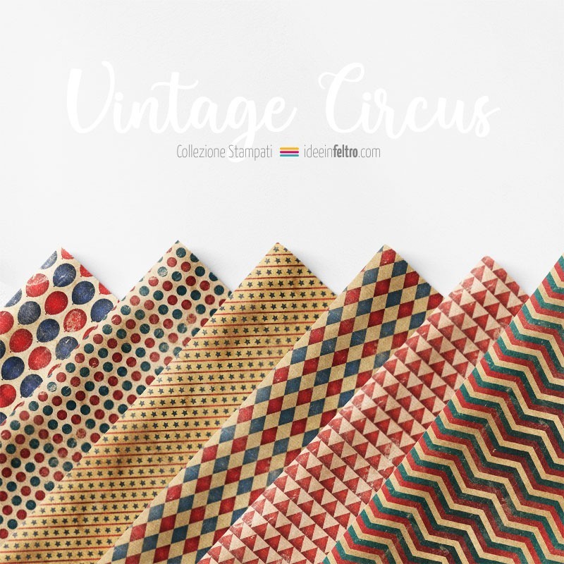 Vilt Paneel O Dun Vilt Vintage Circus Mod.5