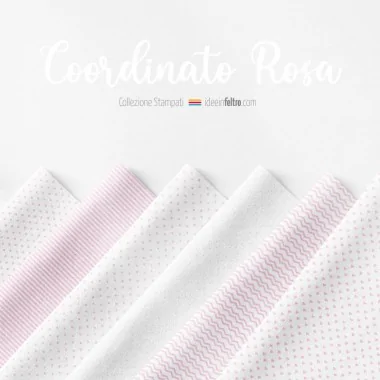 Panneau en feutrine ou tissu feutrine rose coordonné mod.4 2