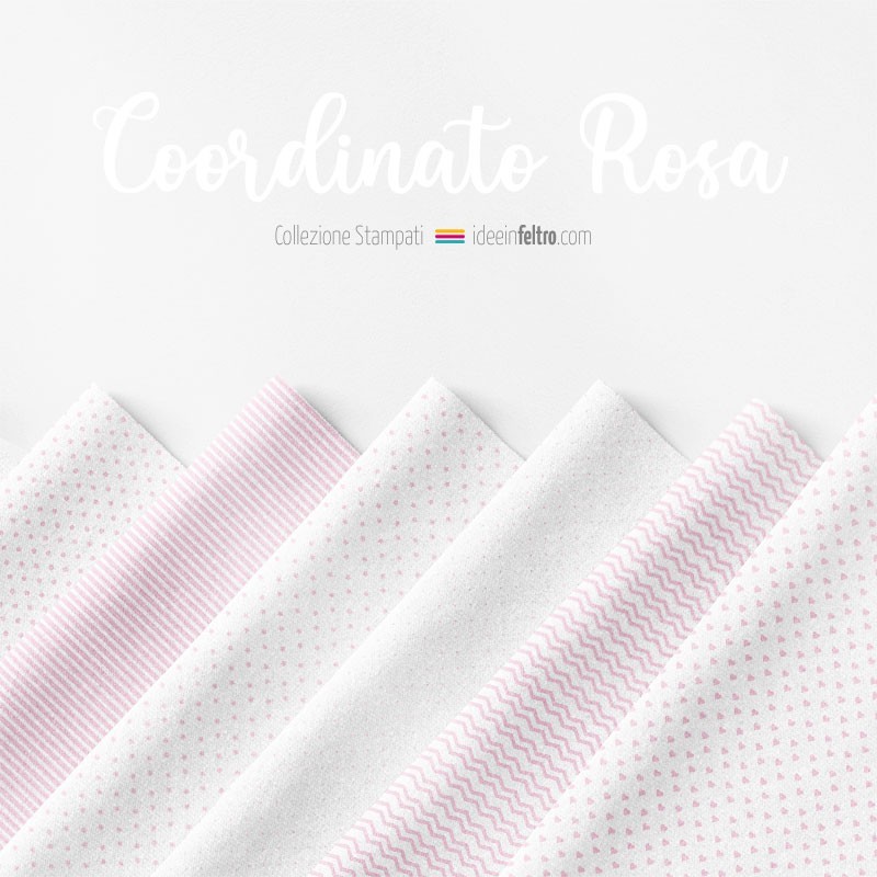 Panneau En feutrine Ou tissu feutrine Assorti Rose Mod.4