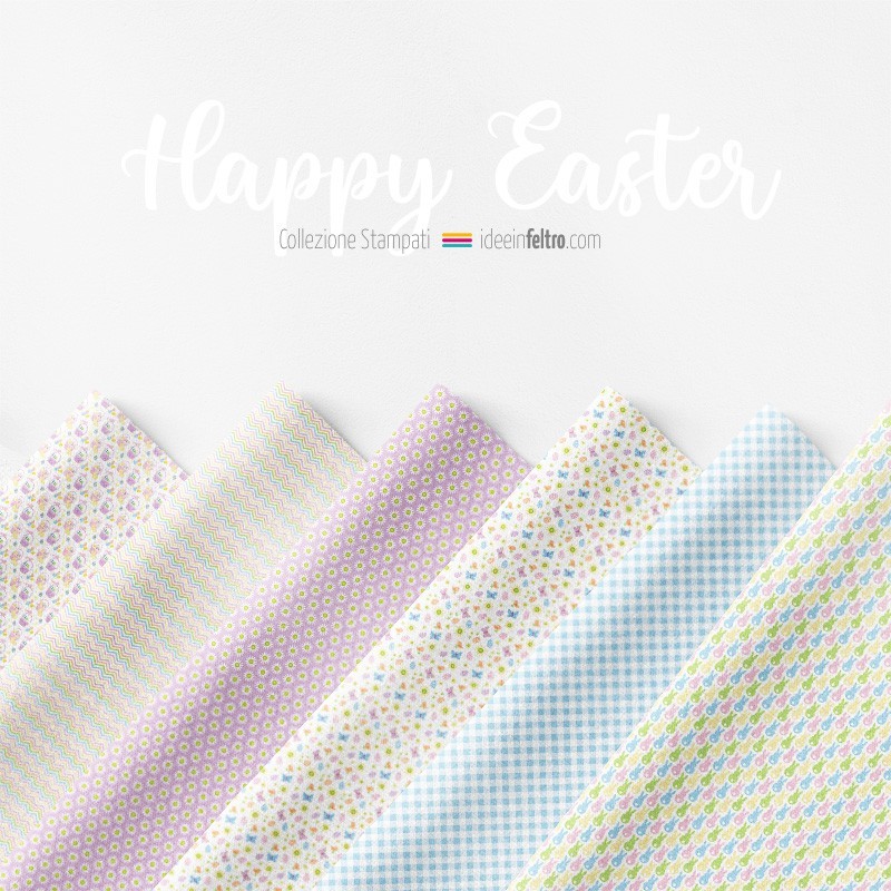 Panou în fetru sau fetru moale Happy Easter Mod.1