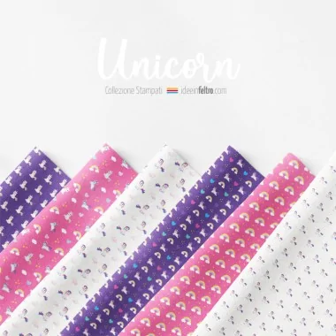 Panneau feutrine ou tissu feutrine licorne mod.3 2
