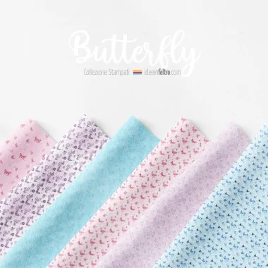 Pannello in feltro o pannolenci Butterfly mod.2 2