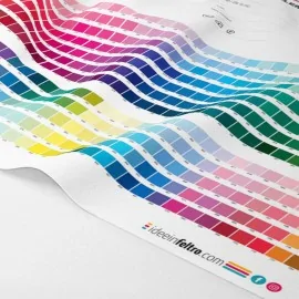 Carta de colores fieltro fino impresión digital de 1 mm 519 colores
