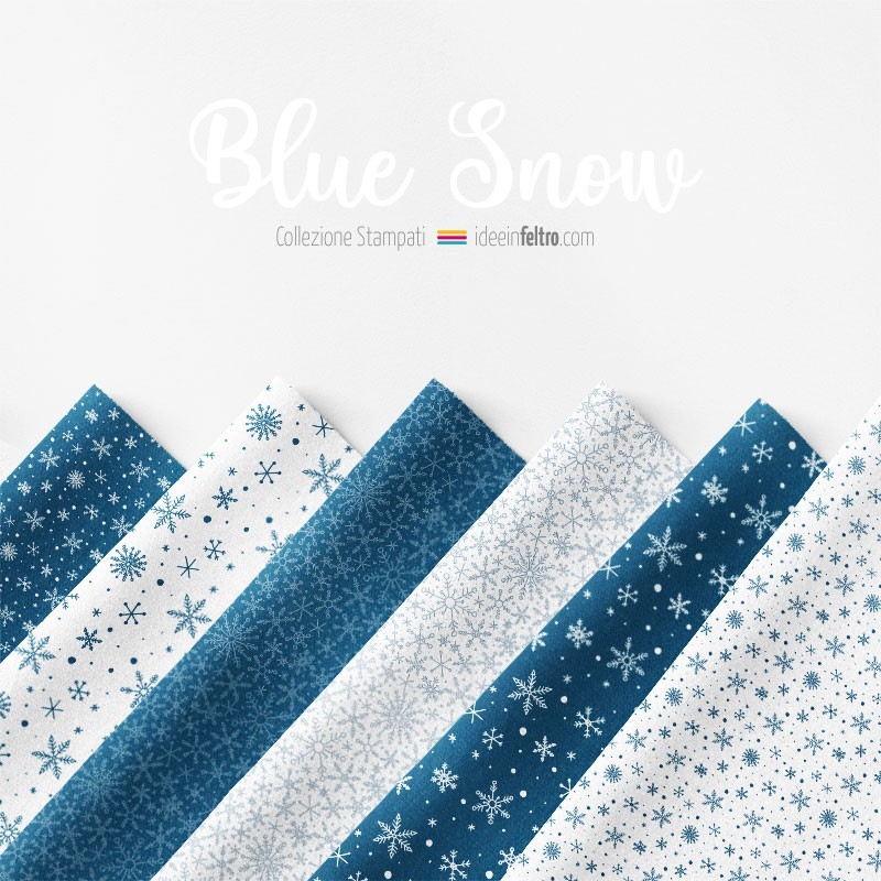 Blue Snow bastelfilz oder Filzstoff Panel mod.6
