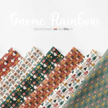 Gnome Rainbow mod.5 bastelfilz oder filzstoff Panel 2