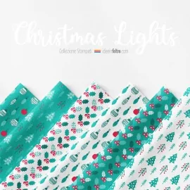 Fieltro o tela de fieltro panel Luces de Navidad Mod.4